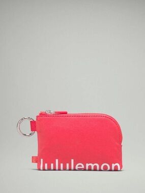 🍋lululemon clippable card pouch in pink punch💓